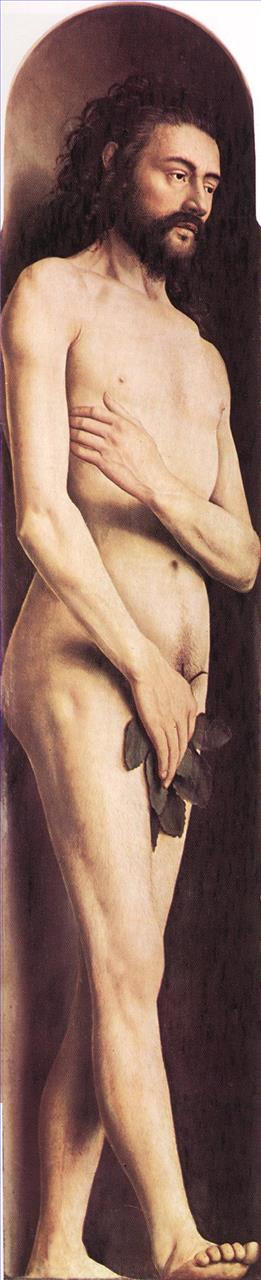 Le retable de Gand Adam Renaissance Jan van Eyck Peintures à l'huile
